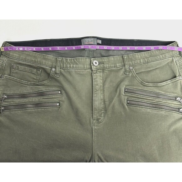Torrid Sky High Skinny Super Soft Jeans Womens 26T Tall Stretch Olive Green - Picture 13 of 15